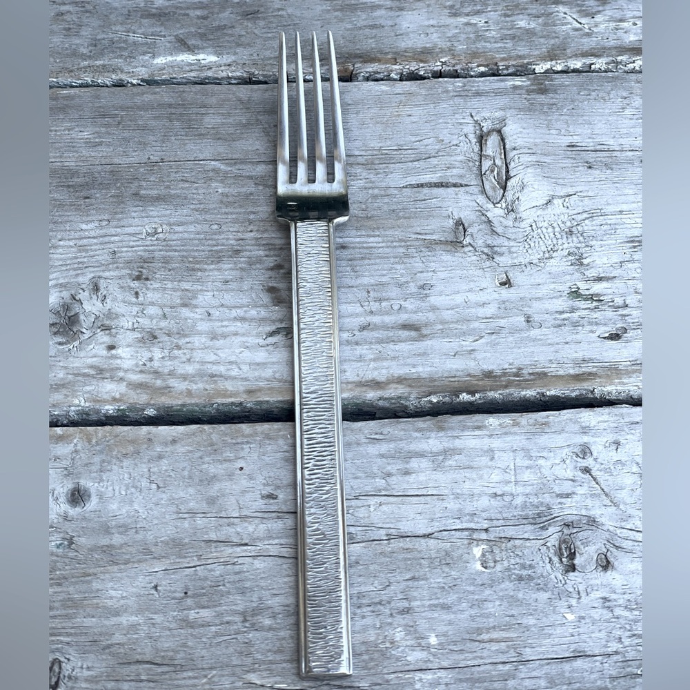 FORTESSA Acqua modern art textured dinner fork